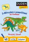 Duden Leseprofi - 3-Minuten-Leserätsel für Erstleser: Dinosaurier
