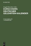 Kürschners Deutscher Gelehrten-Kalender, 1. Ausgabe 1925, Kürschners Deutscher Gelehrten-Kalender 1. Ausgabe 1925