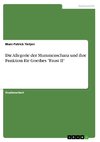 Die Allegorie der Mummenschanz und ihre Funktion für Goethes 