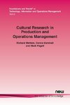 Cultural Research in Production and Operations Management