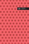Square Pattern Composition Notebook, Dotted Lines, Wide Ruled Medium Size 6 x 9 Inch (A5), 144 Sheets Pink Cover