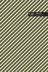 Striped Pattern Composition Notebook, Dotted Lines, Wide Ruled Medium Size 6 x 9 Inch (A5), 144 Sheets, Swamp Cover