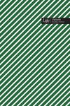 Striped Pattern Composition Notebook, Dotted Lines, Wide Ruled Medium Size 6 x 9 Inch (A5), 144 Sheets Green Cover