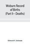 Woburn Record of Births, Deaths and Marriages from 1640 to 1873. (Part II-- Deaths)