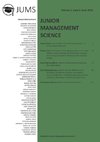 Junior Management Science, Volume 3, Issue 2, June 2018