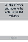 A Table of cases and index to the notes in the 160 volumes of American decisions and American reports