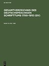Gesamtverzeichnis des deutschsprachigen Schrifttums 1700-1910 (GV), Band 114, Raz - Reh