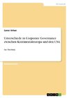 Unterschiede in Corporate Governance zwischen Kontinentaleuropa und den USA