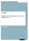 Exegese des Gleichnisses vom verlorenen Schaf (Lk 15, 1-7)