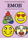 Coloring Books for 2 Year Olds (Emoji)