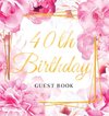 40th Birthday Guest Book