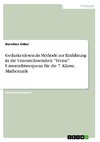 Gedankenlesen als Methode zur Einführung in die Unterrichtseinheit 