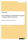 Main Challenges of Established Companies in Business Model Innovation