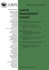 Junior Management Science, Volume 4, Issue 4, December 2019