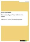 Phenomenology of Trust Behaviour in China