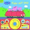 Peppa Pig - Fahr mit uns! - Pappbilderbuch mit beweglichem Lenkrad und 13 spannenden Geräuschen für Kinder ab 3 Jahren