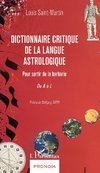 Dictionnaire critique de la langue astrologique
