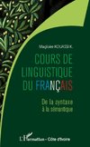 Cours de linguistique du français
