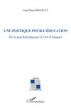 Une poétique pour l'éducation