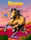 Horses Coloring Book For Kids Ages 4-8