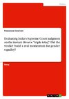 Evaluating India's Supreme Court judgment on the instant divorce 