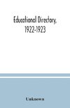 Educational directory, 1922-1923