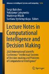 Lecture Notes in Computational Intelligence and Decision Making