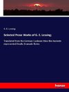 Selected Prose Works of G. E. Lessing;