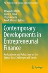 Contemporary Developments in Entrepreneurial Finance