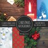 Christmas Backgrounds Scrapbook Paper Pad 8x8 Scrapbooking Kit for Papercrafts, Cardmaking, Printmaking, DIY Crafts, Holiday Themed, Designs, Borders, Patterns