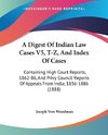 A Digest Of Indian Law Cases V5, T-Z, And Index Of Cases