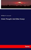 Hindu Thought: And Other Essays