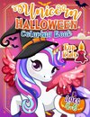 Unicorn Halloween Coloring Book For Kids Ages 4-8