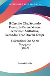 Il Cerchio Che, Secondo Dante, Fa Parere Venere Serotina E Mattutina, Secondo I Due Diversi Tempi