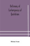 Dictionary Of Contemporary Of Quotations