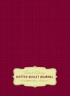 Large 8.5 x 11 Dotted Bullet Journal (Red Wine #20) Hardcover - 245 Numbered Pages