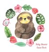 Sloth Baby Shower guest book