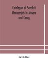 Catalogue of Sanskrit manuscripts in Mysore and Coorg