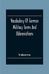 Vocabulary Of German Military Terms And Abbreviations