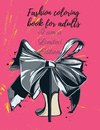 Fashion coloring book for adults