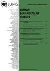 Junior Management Science, Volume 5, Issue 3, September 2020