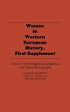 Women in Western European History, First Supplement