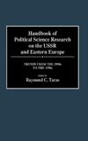 Handbook of Political Science Research on the USSR and Eastern Europe