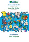BABADADA black-and-white, Euskara artikuluekin - Australian English, irudi hiztegia - visual dictionary