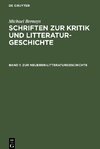 Schriften zur Kritik und Litteraturgeschichte, Band 1, Zur neueren Litteraturgeschichte