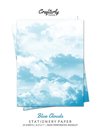 Blue Clouds Stationery Paper