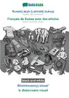Russkij âzyk (Latinskij bukvy) - Français de Suisse avec des articles, Illûstrirovannyj slovar¿, BW