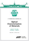 OCM 2021 - Optical Characterization of Materials : Conference Proceedings