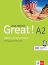 Great! A2, 2nd edition. Trainingsbuch + Audios online
