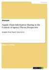 Supply Chain Information Sharing in the Context of Agency Theory Perspective
